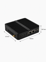 Mini PC industriel sans ventilateur EVUC N100, Intel Celeron, double RTL8111H Gigabit LAN, 2*RS232 COM, support Watchdog, ordinateur embarqué