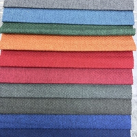 Tissu de canapé MINJIA effet lin avec texture ondulée, 100 % polyester, tissu d'ameublement pour canapé, tissu textile d'ameublement pour la maison