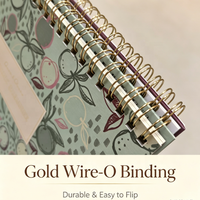 Planificateur de bureau hebdomadaire personnalisé avec reliure Wire-O, calendrier de table à feuilles mobiles, couverture rigide, papeterie de bureau sur pied, impression numérique, pour la maison