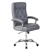 Chaise de bureau de direction moderne de luxe, ergonomique, confortable, en cuir PU