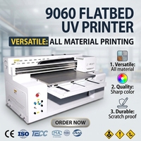 Imprimante UV à plat 9060 Modèle Industriel 4 DX7, Imprimante Sérigraphique Haute Production 8 Couleurs pour Plaques Signalétiques, Panneaux Publicitaires