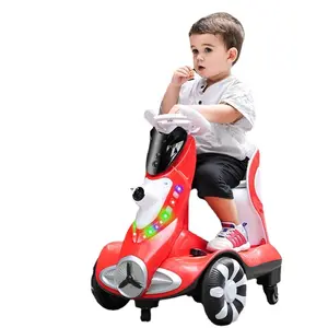 子供電気自動車バブルバランス男の子と女の子リモコンおもちゃ車赤ちゃん四輪ドリフト車
