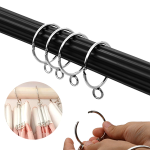 Anneau de suspension de rideau en métal robuste antirouille, anneau de rideau en acier inoxydable durable avec œillet - Product Image 4