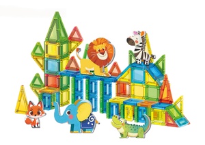 Rompecabezas Magnético 3D de Bloques Mini, Portátil, en Caja de Hierro, con Ventana, Colorido, Creativo, DIY, para la Imaginación de Animales de Granja - Product Image 2