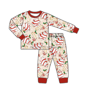 Pijamas de verano para bebé al por mayor conjuntos de bambú para chicas adolescentes 2024 patrón de <span class=keywords><strong>Cascanueces</strong></span> manga larga alta calidad conjunto de 2 piezas - Product Image 4