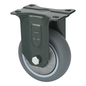 Roue en caoutchouc massif noire de 3/4/5/6/<span class=keywords><strong>8</strong></span>/10 pouces pour chariot à roulettes, brouette, chariot à main, roue moyenne à usage intensif - Product Image 3