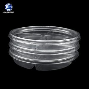 Plateau en plastique de qualité 4 grilles jetable et transparent pour fruits secs noix chocolat <span class=keywords><strong>sushi</strong></span> biscuits - Product Image 6