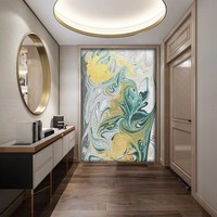 Art mural en mosaïque découpé à la main, personnalisable avec divers motifs, adapté à la décoration murale moderne
