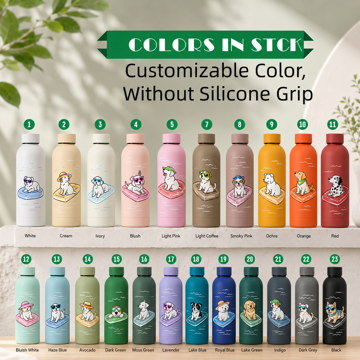 Customizable Color, Without Silicone Grip