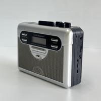 Vintage Tragbares AM/FM-Radio Kassettenspieler Rekorder mit Auto-Reverse LCD-Display Wecker für Zuhause Büro Reise