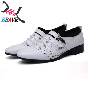 Zapatos de Negocios Transpirables para Hombre, Diseño Hueco, 2024 - Zapatillas Casuales de Cuero Ventiladas para Conducir y Oficina - Product Image 1