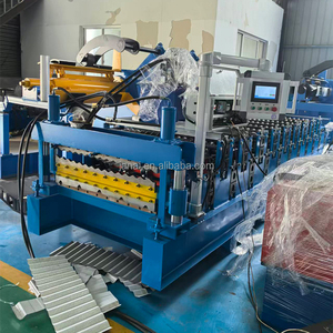 Machine de formage à froid automatique à double couche pour tôles <span class=keywords><strong>GI</strong></span>, prix de la machine à tôles de toiture IBR en zinc - Product Image 3