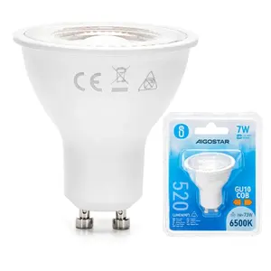 Lampadina LED GU10 COB 7W, luce bianca, facile installazione, durevole; ideale per illuminazione ambientale e d'accento in case e... - Product Image 2
