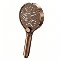 Nouvelle Conception Pommeau de Douche à Main 5 Modes Débit Élevé Finition Gris Anthracite pour Système de Robinet de Douche d'Hôtel Tête de Douche Pluie