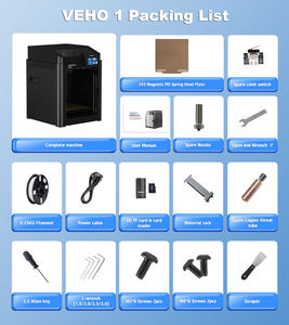 VEHO 1A <span class=keywords><strong>Printer</strong></span> <span class=keywords><strong>3D</strong></span> Kecepatan Tinggi 600mm/s Klipper, Dapat Terhubung Wi-Fi, FDM <span class=keywords><strong>3D</strong></span> Impresora untuk Penggunaan di Rumah, Mendukung Material PLA-Baru - Product Image 6