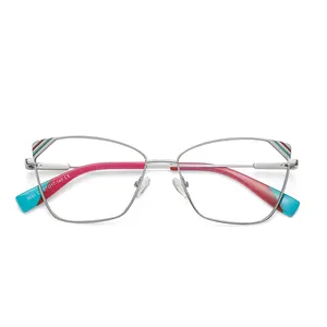 안티 블루 라이트 차단 효과적인 결과 레트로 안경 다채로운 프레임 화면 빛 보호 안경 렌즈 안경