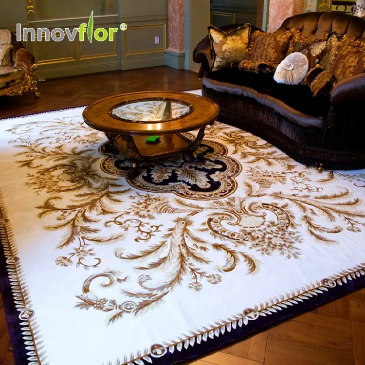 מותאם אישית יוקרה מעצב צמר יד מצויץ סלון שטיח Handtufted מפעל גדול Teppich ופינת שטיחים שטיח לסלון