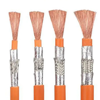 Câble EV blindé haute tension orange 1500V DC, isolé XLPE, blindage EMC, pour connexion de batterie de véhicule électrique