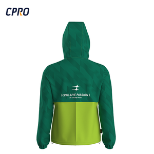 Giacca a vento da uomo 2025 personalizzata da Jogging leggera con cappuccio in Nylon con tessuto in poliestere impermeabile - Product Image 3