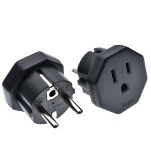 Adaptador de corriente para viaje de Alemania y Francia, adaptador de salida para EE. UU. A Europa, UE, Alemania, Francia, Rusia, Italia, Corea (tipo E/F) - Product Image 5