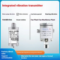 Capteur transmetteur de vibration et d'accélération intégré 4-20mA 24V pour moteur, ventilateur, pompe, compresseur IP65 ATEX OEM