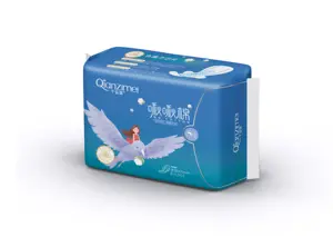 Russian Custom Period Pad Biodegradable Cotton Sanitary Napkin Private Label Women Pads