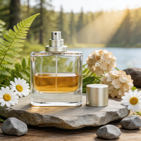 Lot de 100 flacons de parfum pour homme, mats, de luxe, 80 ml, cylindriques, en verre, rechargeables avec col serti, personnalisables
