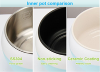 Petit appareil électroménager, cuiseur électrique de 1,5 litre, mini-cuiseur multifonction, pot de cuisson antiadhésif, pots à nouilles