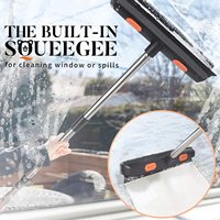 Balai en caoutchouc Outil d'épilation pour animaux de compagnie Râteau à tapis Brosse à plancher avec raclette en fourrure Brosse à peluches portable