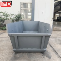 Bacs à sauter de construction extérieure | Benne à ordures en acier Q235 de 6 m³