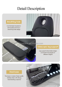 Para <span class=keywords><strong>Hochey</strong></span>, mesa de tratamiento de masaje de Spa ajustable eléctrica, salón de belleza, cama de tatuaje estético Facial, silla de Podología con reposabrazos - Product Image 3