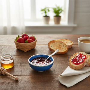 Pot de service à confiture en céramique pour servir et ranger des ustensiles de cuisine durables - Product Image 3