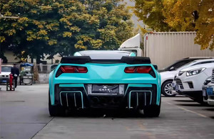 ชุดแต่งคาร์บอนไฟเบอร์สำหรับ Corvette C7 ปี 2014-2019 แบบติดตั้งด้วยตัวเอง พร้อมดิฟฟิวเซอร์ สปอยเลอร์ และฝากระโปรง - Product Image 5