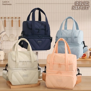 MKW4294 Vente en gros Sac à lunch double épaisseur pour pique-nique <span class=keywords><strong>voyage</strong></span> extérieur Sac à repas portable Sac isotherme étanche et réutilisable - Product Image 6