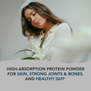 Poudre de peptides de collagène hydrolysé de type 1 et 3, non aromatisée, provenant de bétail nourri à l'herbe et élevé en pâturage, pour la santé intestinale, les articulations, les cheveux, la peau et les ongles - Product Image 3