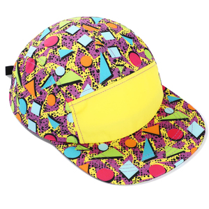 Tùy Chỉnh <span class=keywords><strong>80S</strong></span> 90S Neon 5 Bảng Điều Chỉnh Hat Nylon Chống Thấm Nước Cap Retro Có Thể Điều Chỉnh Nhân Vật Cho Sử Dụng Ngoài Trời Cho 90S Chủ Đề Bên Trang Phục - Product Image 3