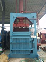 Machine de compactage hydraulique verticale pour la pressage du coton, moteur 15 kW, performance stable
