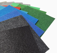 Tapis d'exposition absorbant de pile de boucle Tapis uni matériel de polyester pour des étapes de haut-parleur de conférence Caractéristiques insonorisantes