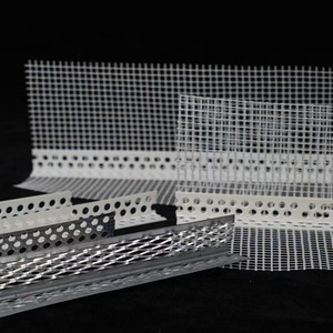 Matériaux de construction en plâtre et en cloisons sèches en gros, cornières en PVC avec treillis en fibre de verre pour le plâtrage - Product Image 1