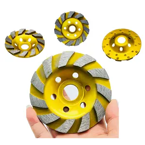 4" Diamond Cup Grinding Wheel Segment Heavy Duty Row Concrete Grinding Wheel Angle Disc for Granite Stone Marble