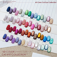Vernis Gel Effet Œil de Chat Vendeeni Factory Water Light, Collection 60 Couleurs, Sans TPO HEMA, Personnalisation OEM/ODM, Vernis Gel Effet Chrome Œil de Chat