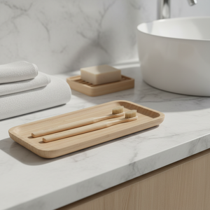 Cepillo de Dientes Personalizado para Adultos con Mango de Madera Natural y Cerdas Suaves para Uso Doméstico y Comercial con Logotipo Personalizado - Product Image 3