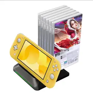 Game Console Charging Stand Dock and Disc Holder Storage For Nintendo Switch Lite Charger Station Charging Base