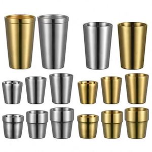 Petite tasse compacte de différentes couleurs, adaptée aux boissons chaudes et froides, plusieurs options, tasse en acier inoxydable OEM - Product Image 1