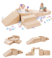 Blocs d'escalade en mousse avec fosse à balles conçus pour les tout-petits, ensemble de jeux en mousse pour l'intérieur, pour que les plus petits puissent jouer activement