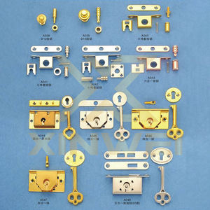 מדגם חינם קצה גבוהה פליז נירוסטה נעילה clasps במקרה חומרה לדחוף לחצן מנעולי - Product Image 3