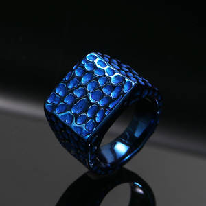 แหวนกันน้ำไม่หมอง คุณภาพดี ชุบทอง 14k 18k PVD แหวนสแตนเลส 316L แหวนทรงก้อนทองสำหรับผู้หญิง - Product Image 3