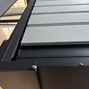 3x3 3x4 3x5 3x6 <span class=keywords><strong>4x3</strong></span> 4x4 4x5 18x14 Kits de <span class=keywords><strong>pérgola</strong></span> Gazebo bioclimático motorizado de aluminio para exteriores <span class=keywords><strong>con</strong></span> puerta corredera de vidrio - Product Image 6