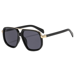 Nouvelles Lunettes de <span class=keywords><strong>Soleil</strong></span> Homme Tendance Style Europé<span class=keywords><strong>en</strong></span> et Américain, Double Pont, Rétro, Uniques, Polyvalentes, pour la Photographie de Rue, Protection UV400 - Product Image 5
