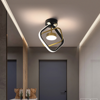 Plafonnier LED simple pour couloir, allée, porche, maison, en fer forgé créatif, pour vestiaire et escalier, vente en gros d'articles d'ameublement